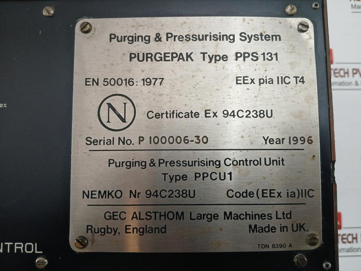 Gec Alsthom Purgepak Pps 131