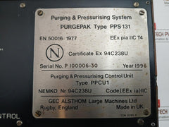Purgepak Pps 131 Purging & Pressurising System Gec Alsthom