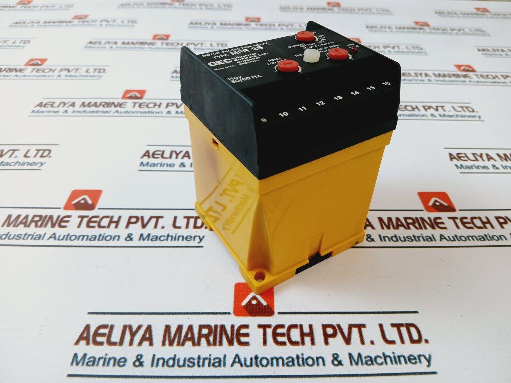 Gec Type Relay Gec Mpr 2s Motor Protection Relay 110v 50/60hz – Aeliya Marine Tech