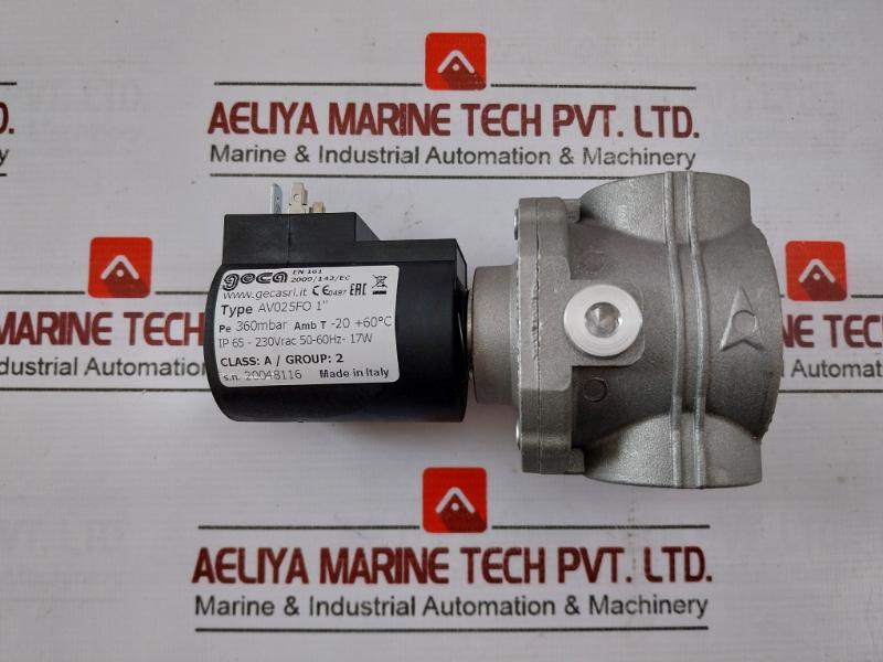 Geca Av025Fo 1” Automatic Gas Valve, 230Vrac, 50-60Hz, Ip65