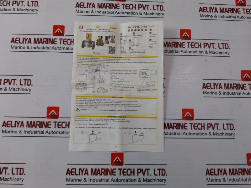 Geca Av025Fo 1” Automatic Gas Valve, 230Vrac, 50-60Hz, Ip65