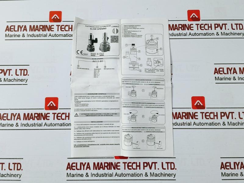 Geca Av025so 1”nc Low Pressure Zev Series Slow Opening Gas Solenoid Valves