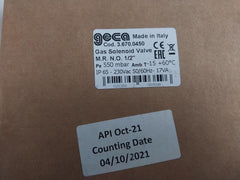 Geca Gas Gas Mr No 1/2" Solenoid Valve Pe 550 Mbar 230Vac Ip65 50/60Hz-17Va