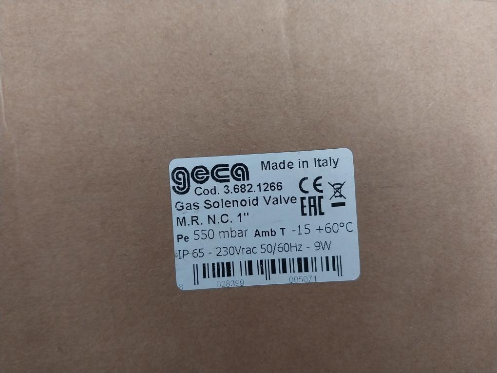 Geca Gas Mr Nc 1 Solenoid Valve Pe 550 Mbar Ip65 230Vrac 50/60Hz