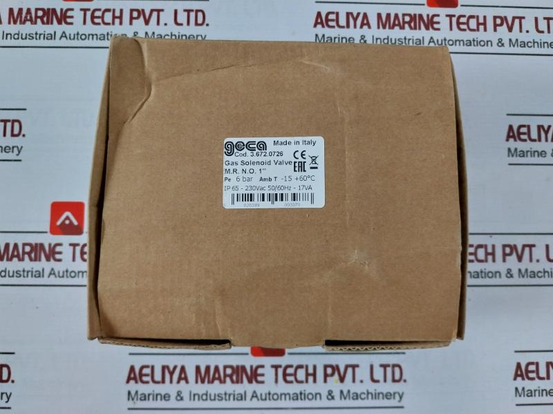 Geca Gas Mr No 1” Elettrovalvole Solenoid Valve 36720726 230Vac 50/60Hz-17Va