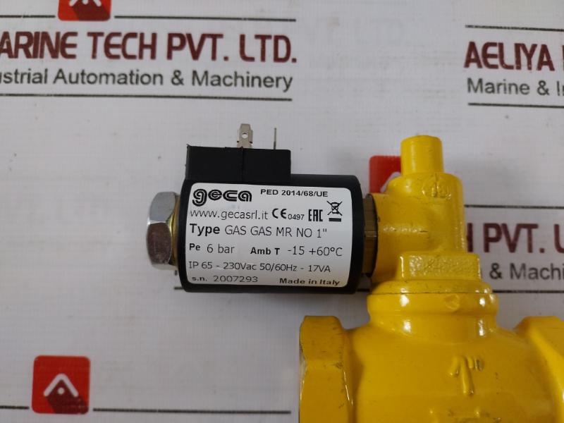 Geca Gas Mr No 1” Elettrovalvole Solenoid Valve 36720726 230Vac 50/60Hz-17Va
