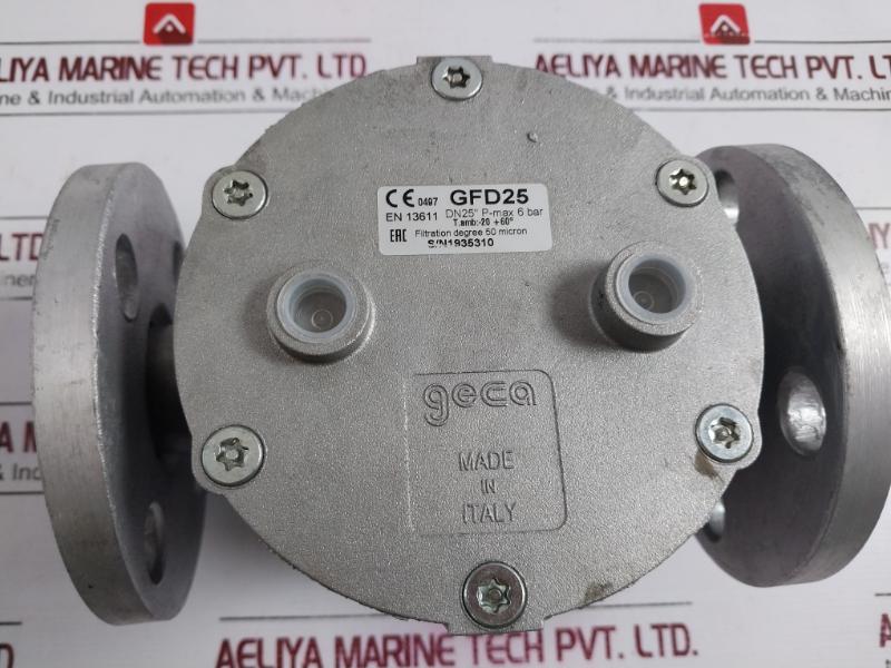 Geca Gfd25 Dn25-gas Filter En 13611 Filtration Degree 50 Micron -20 +60°