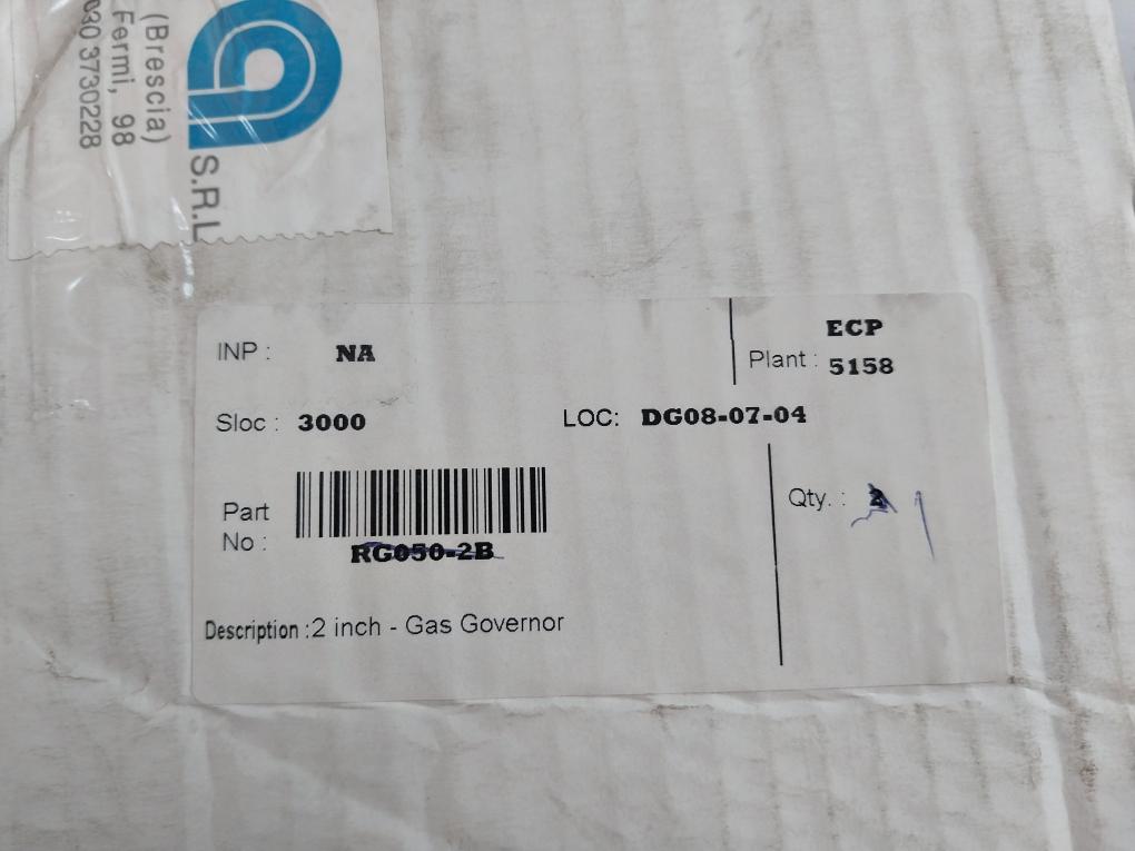 Geca Rg050-ft-2B Gas Governor 28-70 Mbar / 2 Bar Max 2 Inch