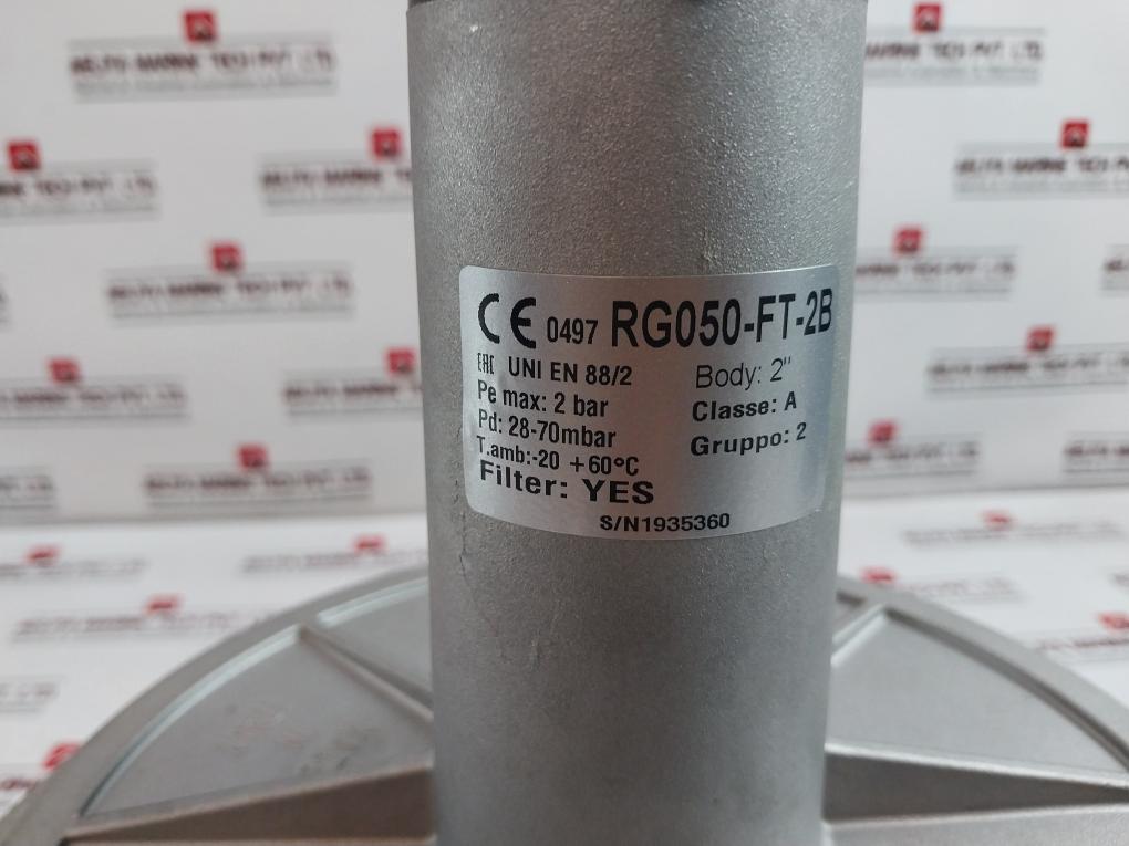 Geca Rg050-ft-2B Gas Governor 28-70 Mbar / 2 Bar Max 2 Inch