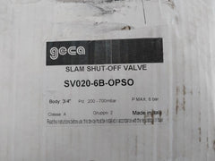 Geca Sv020-6B-opso Slam Shut Off Valve 3/4" 6 Bar 200-700Mbar