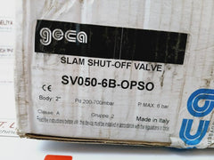 Geca Sv050-6B-opso Slam Shut Off Valve Pmax 6 Bar, 200-700 Mbar