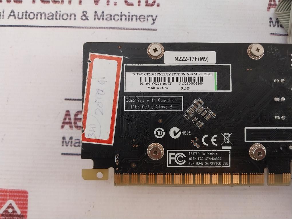 Geforce Gt 610 Synergy Edition Graphic Card 299-6N222-201Zt