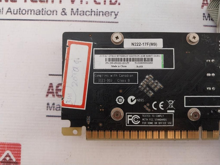 Geforce Gt 610 Synergy Edition Graphic Card 299-6N222-201Zt