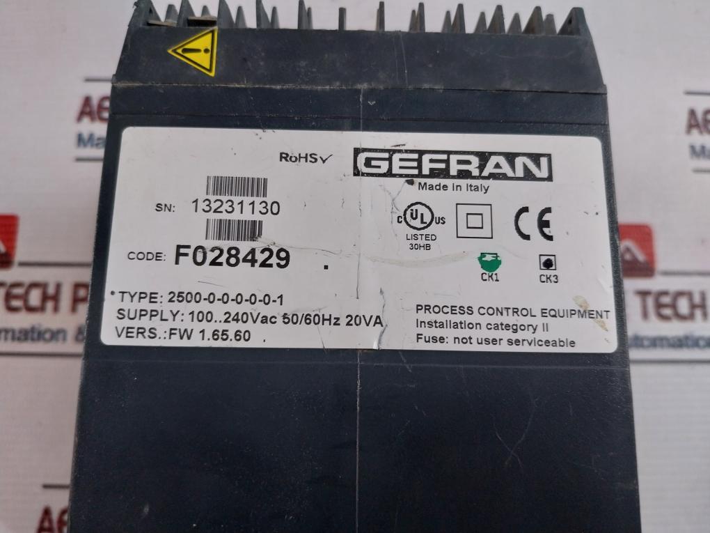 Gefran 2500-0-0-0-0-0-1 Temperature Controller F028429