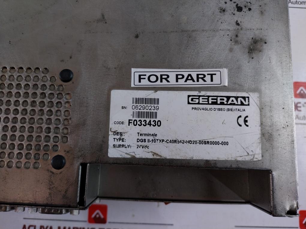 Gefran Digistar Ii Terminal Control Panel F033430 24vdc