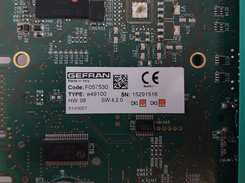 Gefran E49100 F057530 Cpu Module Ecpu400