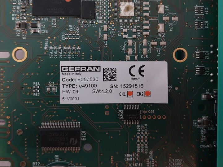 Gefran E49100 F057530 Cpu Module Ecpu400