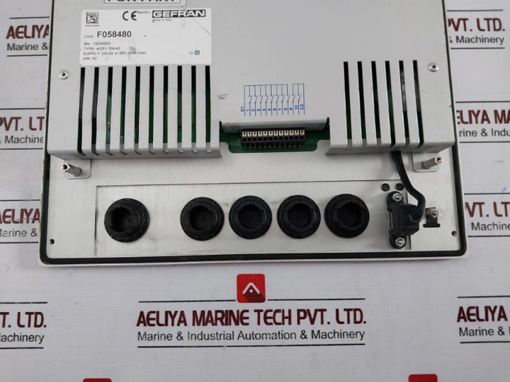 Gefran Egt-i 104-43 Touchscreen Display With Keys 24vdc 60w Max