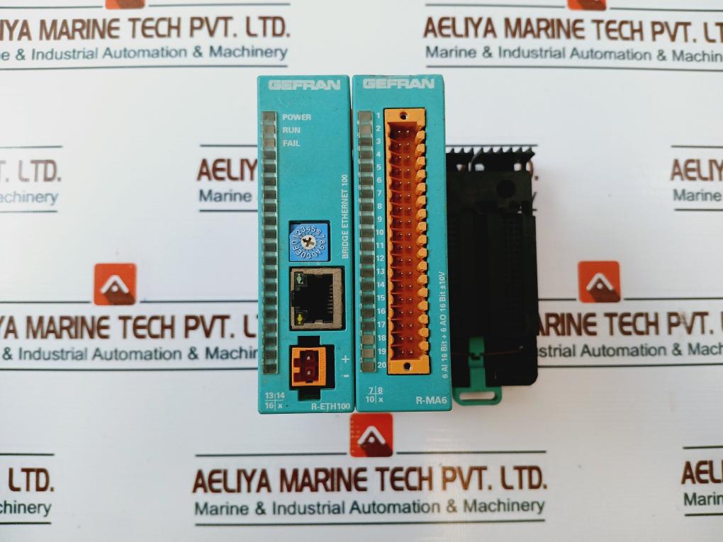 Gefran R-eth100, R-ma6, R-bus4 Bridge Ethernet 100 Digital Module