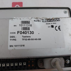 Gefran TF32-65-S0-N0-G0 Keyboard