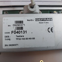 Gefran TF32 Keyboard TF32-104-S0-N0-G0