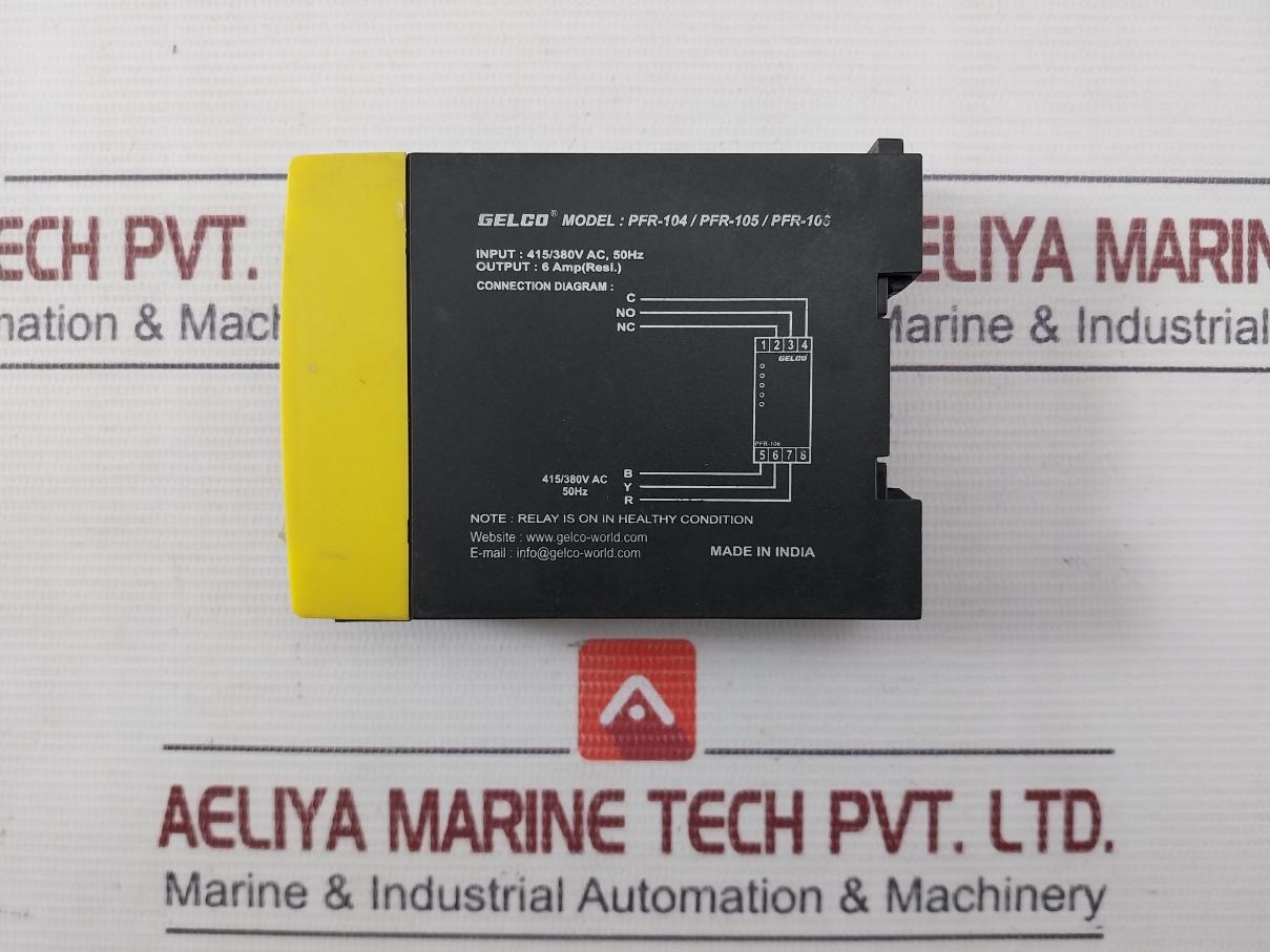Gelco Pfr-104 Advance Protection Relay 415/380V Ac 50Hz
