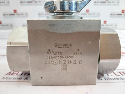 Gemels Ge2 N1 High Pressure Hydraulic Ball Valve Psi5075/Ps15075 Ge2Nnt53044A000