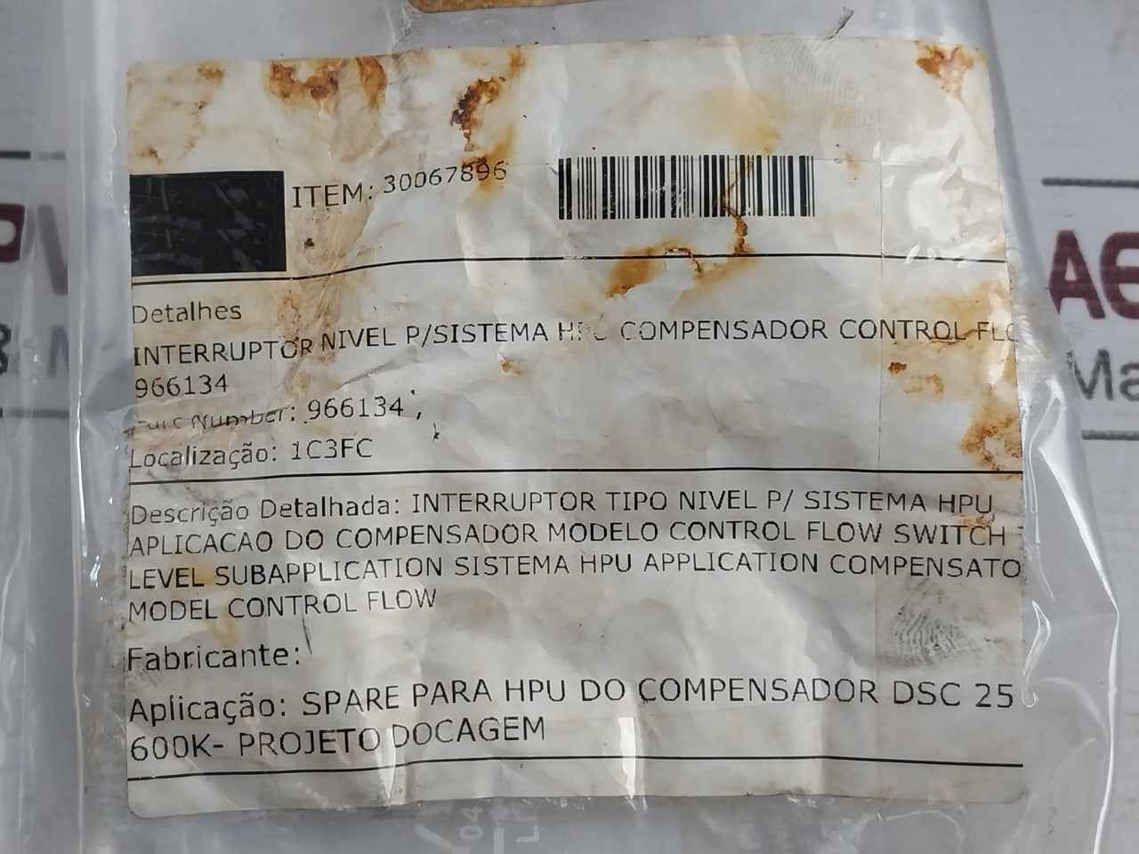 Gems Ls-2050 W/Ep Side-mounted Level Switch 6205Kpa Rev.B 316Ss 180°F