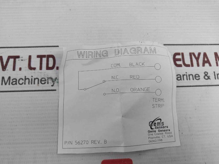 Gems Ls-2050 W/Ep Side-mounted Level Switch 6205Kpa Rev.B 316Ss 180°F