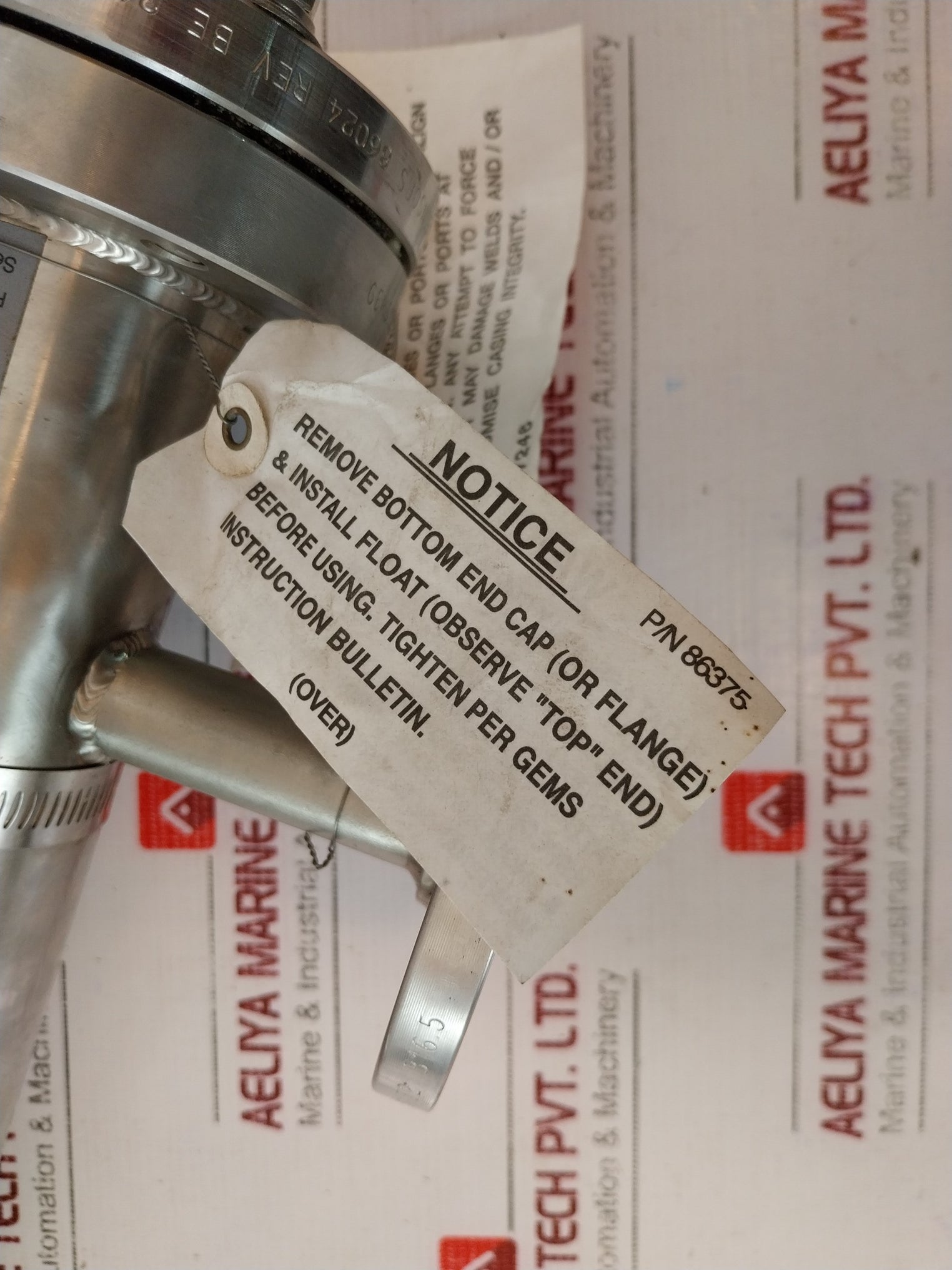 Gems Sensors 86375 Magnetic Liquid Level & Visual Level Indicators 812122