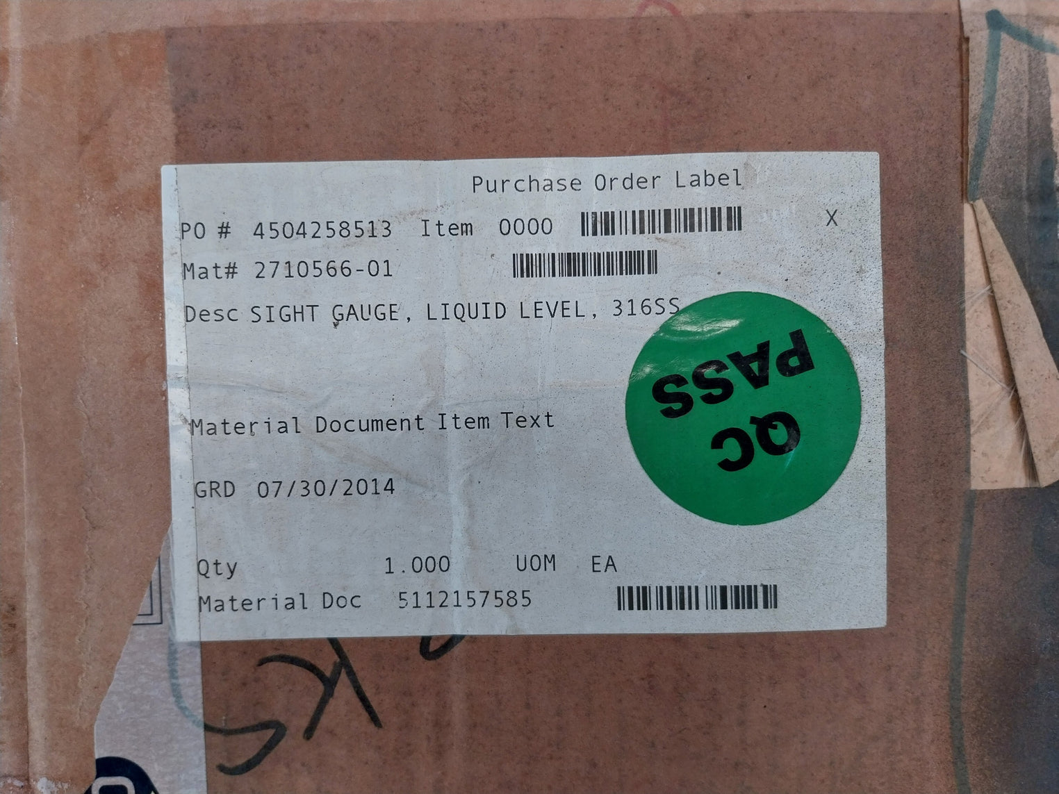 Gems Sensors 86375 Magnetic Liquid Level & Visual Level Indicators 812122