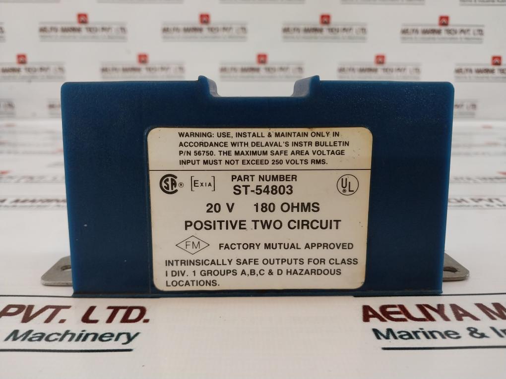 Gems Sensors St-54803 Dual Channel Zener Barrier 20V 180 Ohm