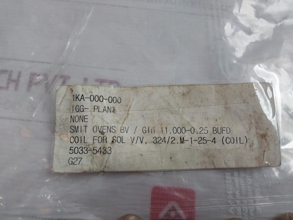 Gemu 324-1 Single Solenoid Valve 0-10 Bar 8Va/6 5W