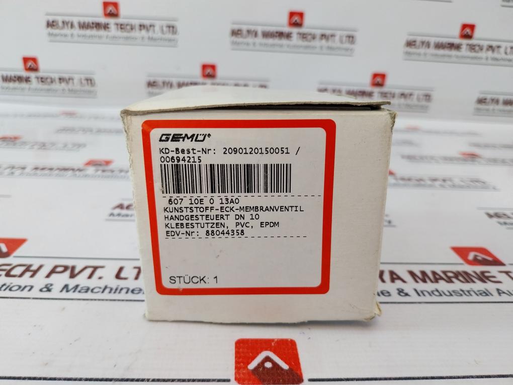 Gemu 607 10E 0 13A0 Plastic Corner Diaphragm Valve
