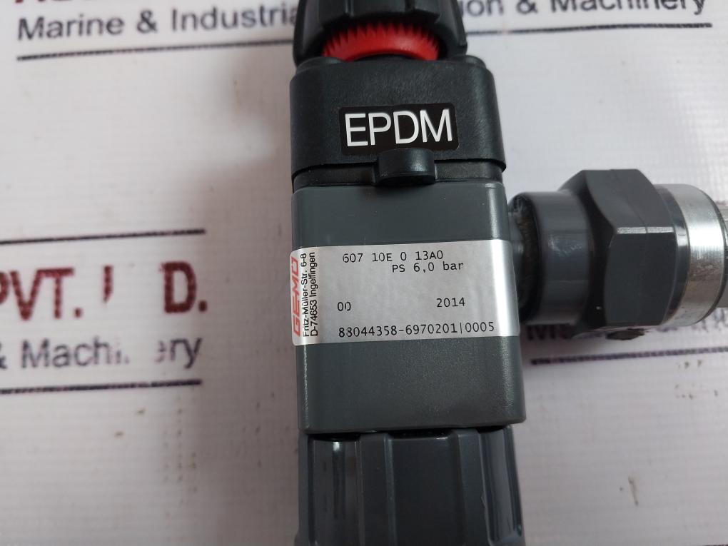 Gemu 607 10e 0 13a0 Pvc Connection Assembly Dn25/ps 6,0 Bar