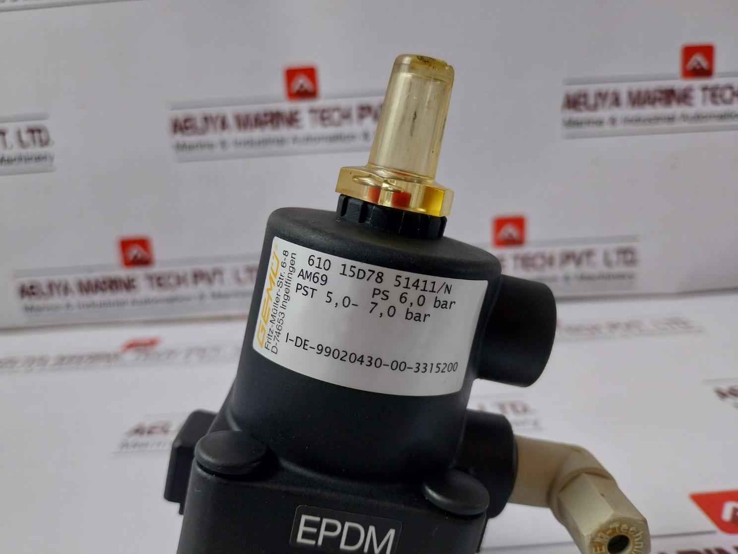 Gemu 610 15D78 51411/N Diaphragm Valve Pst 5.0-7.0 Bar