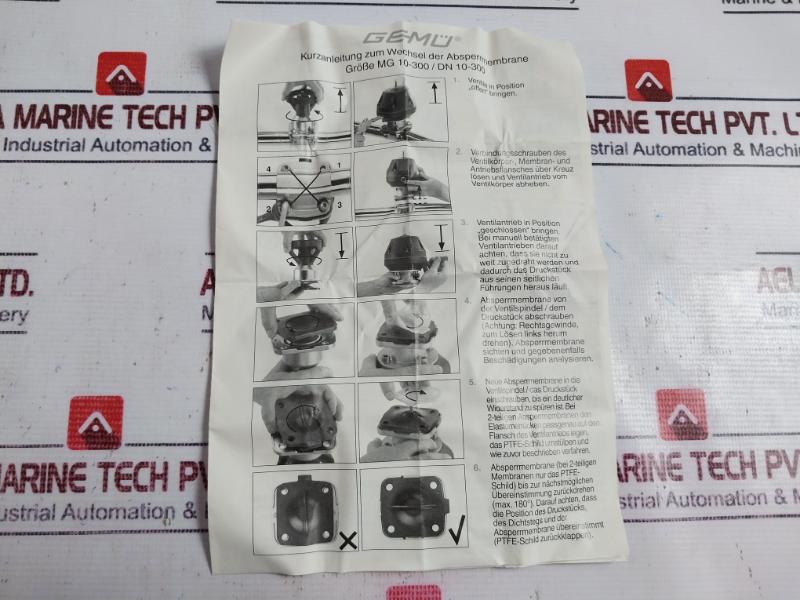 Gemu Mg50 Medium Diaphragm For Type 667/dn50 15354