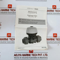 Gemu R690 40d 7 1142hdn Pneumatically Operated Diaphragm Valve 10,0 Bar