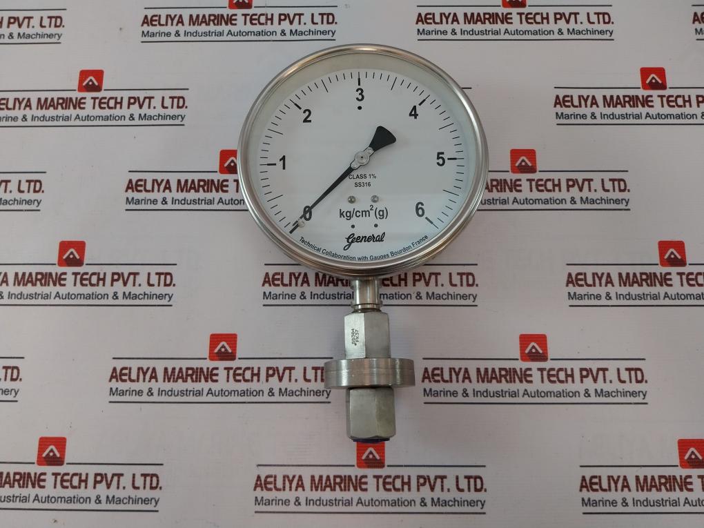 General Bspg-v-u Pressure Gauge 0-6 Kg/Cm2 (G)