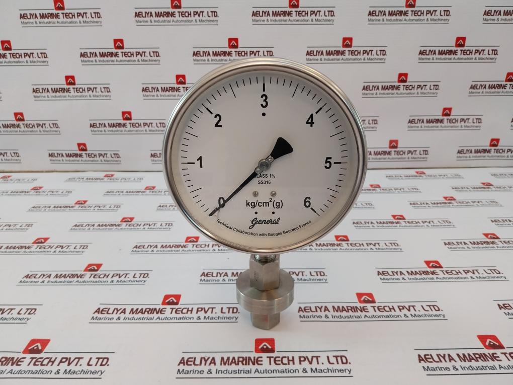 General Bspg-v-u Pressure Gauge 0-6 Kg/Cm2 (G)
