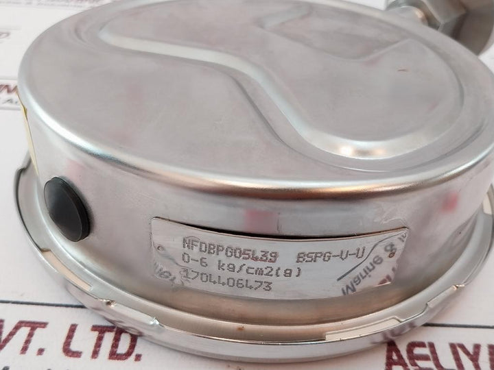 General Bspg-v-u Pressure Gauge 0-6 Kg/Cm2 (G)