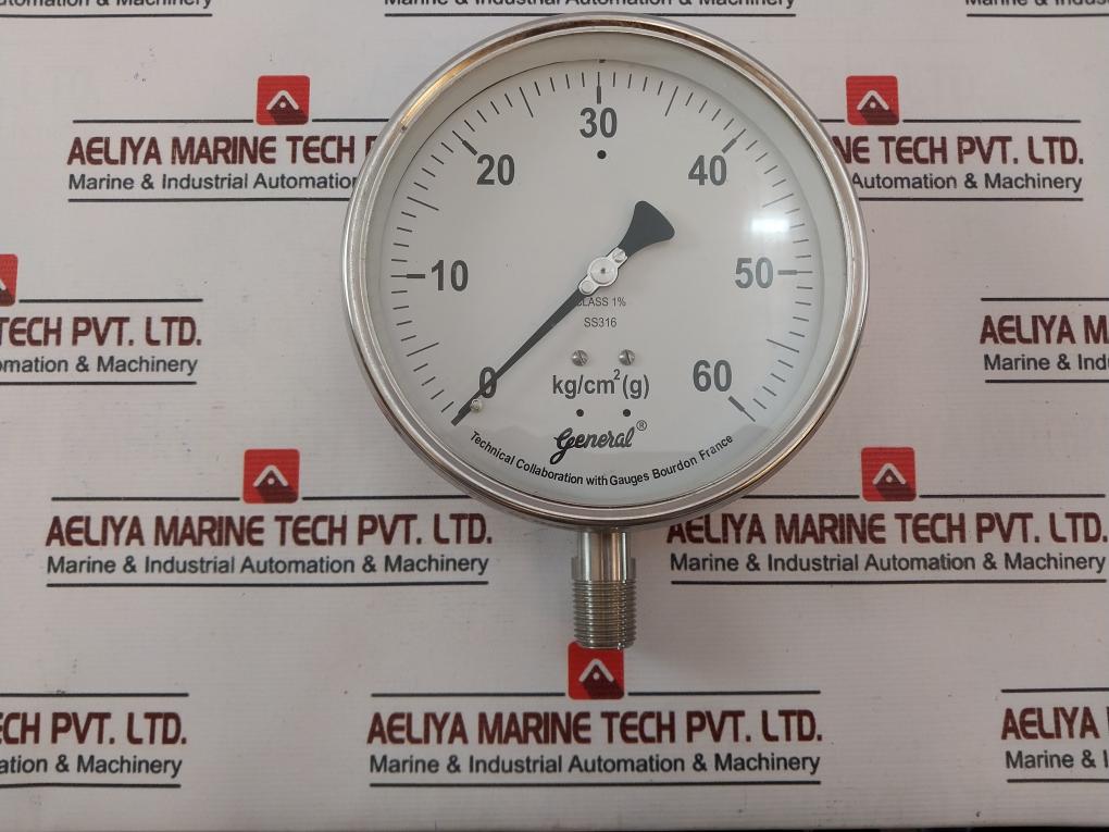 General Bspg-v General Pressure Gauge 0 – 60 Kg/Cm2 (G)