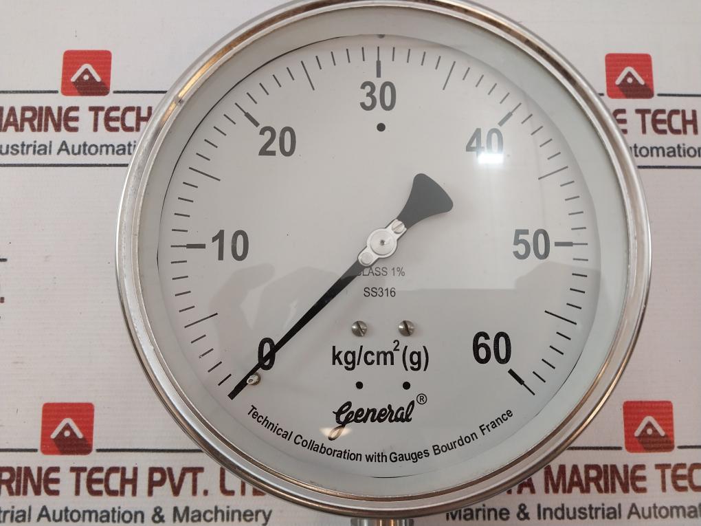 General Bspg-v General Pressure Gauge 0 – 60 Kg/Cm2 (G)