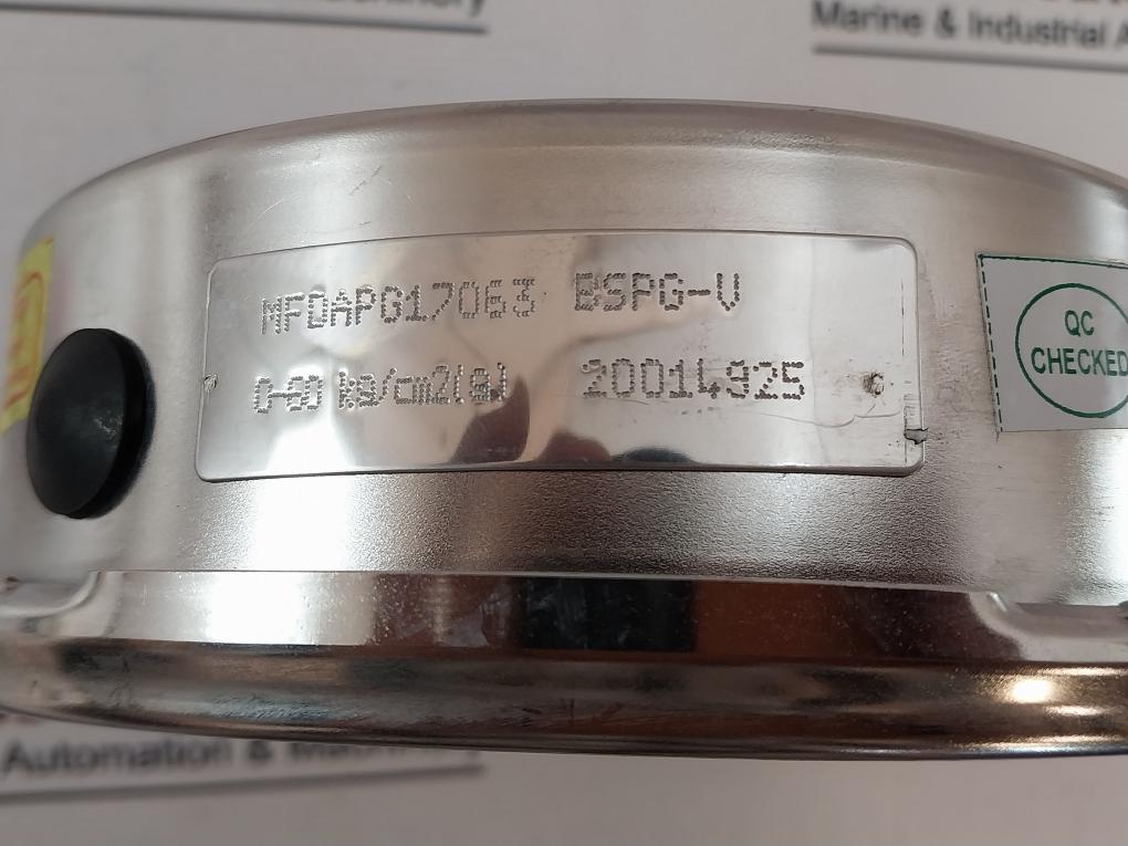 General Bspg-v General Pressure Gauge 0 – 60 Kg/Cm2 (G)