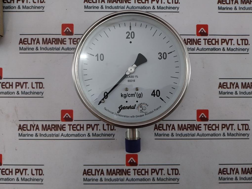 General Bspg-v Pressure Gauge 0-40 Kg/Cm2