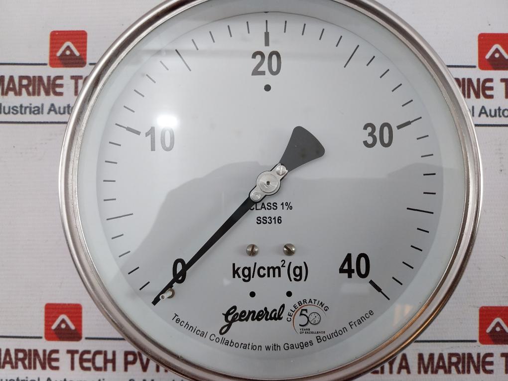 General Bspg-v Pressure Gauge 0-40 Kg/Cm2