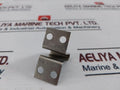 Lot of 3X GENERAL ELECTRIC 123F48.7B Steel Channel U Fitting, 4 Hole