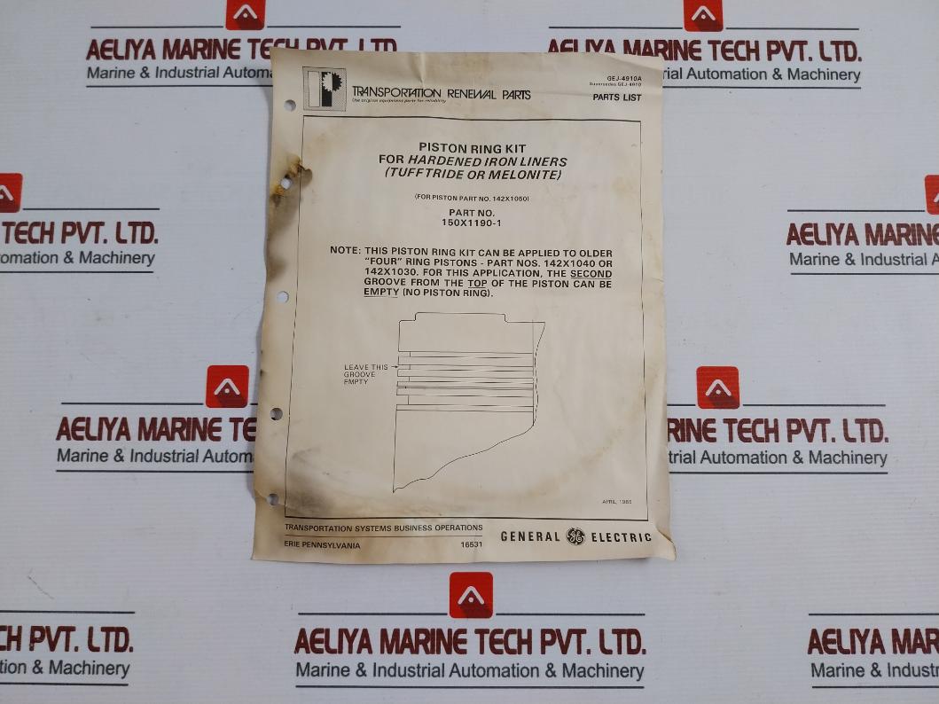 General Electric 150X1190-1 Piston Ring Kit