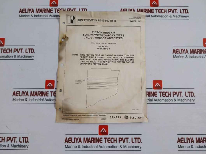 General Electric 150X1190-1 Piston Ring Kit