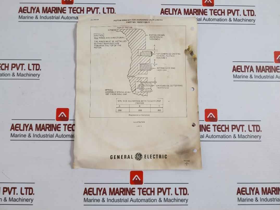 General Electric 150X1190-1 Piston Ring Kit